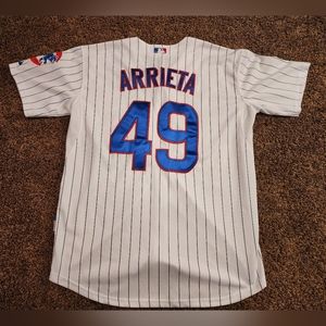 MAJESTIC CHICAGO CUBS JAKE ARRIETA COOL BASE PLAYER JERSEY SZ 50